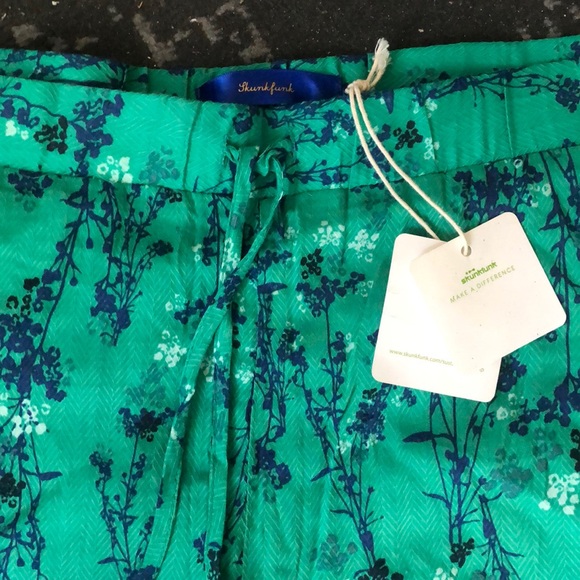 Skunkfunk green and blue printed pants *NWT* - Picture 3 of 7